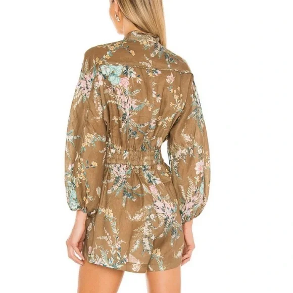 ZIMMERMANN Linen floral jumpsuit - Picture 4 of 4